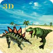 TRex юрского динозавров Сим 3D