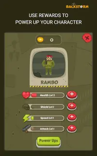 Backstorm Rambo Endless Runner Screen Shot 9