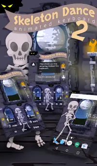 Skeleton Dance 2 Keyboard   Live Wallpaper Screen Shot 0
