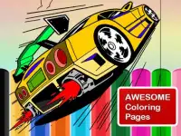 Coloring for Hot Racing Wheels Screen Shot 0