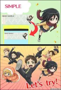 Sticky Note Attack on titan Screen Shot 6