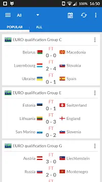 EURO 2016 Results Screen Shot 4
