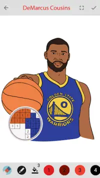 Пиксель Арт Баскетбол : Цвет по номеру Песочница Screen Shot 3