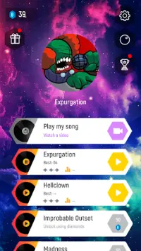 FNF Tricky Crazy music game - Hop tiles Screen Shot 0