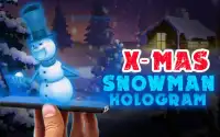 Boneco de neve do holograma Screen Shot 0