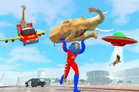 Grand Robot Superhero Animal Rescue: Alien Battle Screen Shot 0