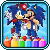 coloring sonic dach game for fans