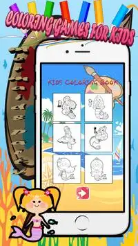 mermaids spa coloring book Screen Shot 2