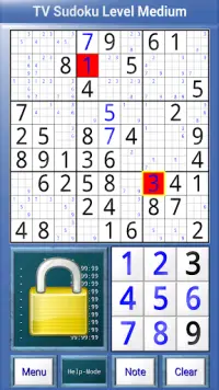 TV Sudoku: 4x4, 9x9 and 16x16 Screen Shot 0