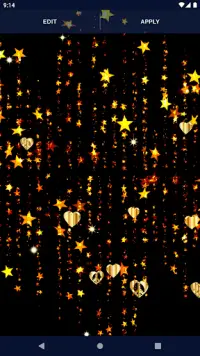 Gold 4K Hearts Live Wallpaper Screen Shot 4