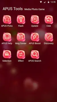 Red rose love-APUS launcher  free theme Screen Shot 5
