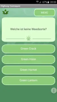 Highway Cannabis Quiz Screen Shot 4