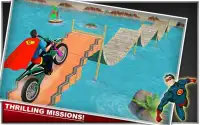 Superhero Tricky Motorcycle Simulator Games 2018 Screen Shot 3