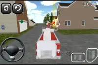 countryside fireman driving 3D Screen Shot 1