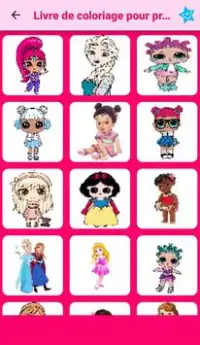 Princesses and Dolls color by number-Lol Pixel Art Screen Shot 7