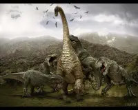 恐竜恐竜のジグソーパズル Screen Shot 1