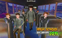 سائق حافلة المدرسة الثانوية 2019: لعبة أطفال مجاني Screen Shot 7