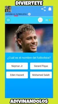 Adivina el Jugador de Fútbol! - Juego de Fútbol Screen Shot 1