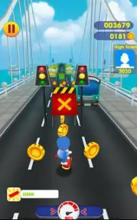 Subway doraemon Runner: 3D doramon, doremon Game Screen Shot 3