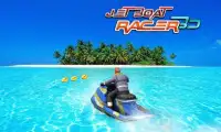 Jet boat racing 3D: water surfer driving game Screen Shot 3