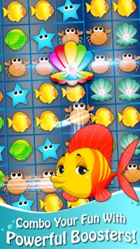 Fish Fantasy Match 3 Free Game Screen Shot 2