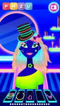 Girls Hair Salon Glow - Hairstyle games for kids Screen Shot 3