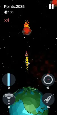 asteroids: gunner stars and comets arcade game Screen Shot 2