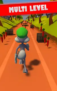 Bunny Run Adventure - Bunny Rabbit Running Games Screen Shot 9