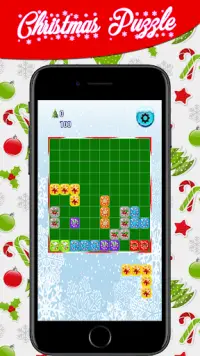 Christmas Blocks Match Puzzle Game Screen Shot 0