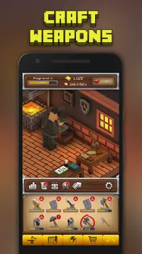 ForgeCraft - Idle Tycoon. Crafting Business Game. Screen Shot 0