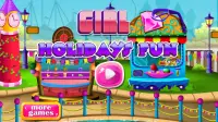 Girl Holiday Fun - Carnival girl games Screen Shot 0
