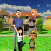 Dad simulator 3d Games: Baby care Modern Family