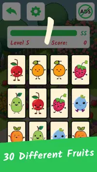Kids Memory Game: Fruits Screen Shot 3