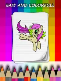 Coloring Pages for little pony - Games for Kids Screen Shot 2