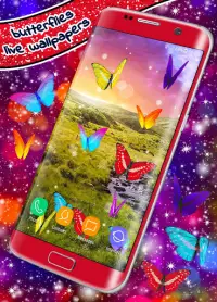 Butterflies Live Wallpaper 🦋 Neon 4K Wallpapers Screen Shot 7