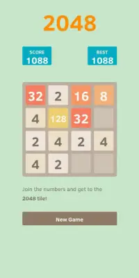 Game 2048 Screen Shot 2