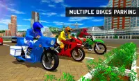 बाइक पार्किंग गेम 2017: शहर ड्राइविंग साहसिक Screen Shot 11