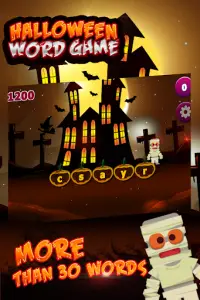 Halloween word game Screen Shot 1