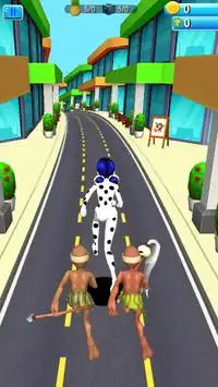 Subway Lady bug Adventure Running Game 3D Screen Shot 3