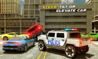 Elevated Car Driving Sim: LA Police Cars Chase Screen Shot 1