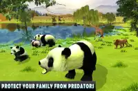जंगली पांडा परिवार जंगल सिम Screen Shot 9