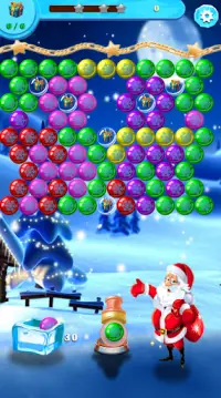 New Santa Christmas Bubble Shooter Screen Shot 1