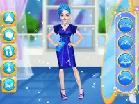 Макияж синей принцессы: салонные игры Screen Shot 6