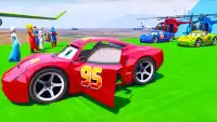 Superheroes Fast Highway Racing Challenges Screen Shot 0