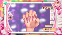 Gra w salon paznokci 3D: Malować paznokcie Screen Shot 2