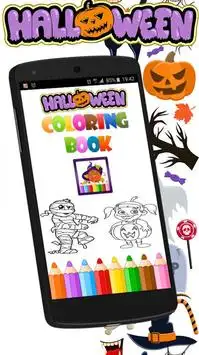 Halloween coloring Book : witches &  Pumpkins Screen Shot 0