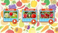 Jogo de Correspondência de Memória Frutas, Flores Screen Shot 1