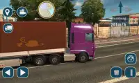 Heavy Cargo Truck Trailer Euro Truck Sim 2018 Screen Shot 1