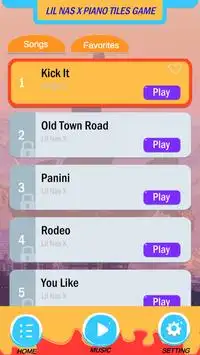 LIL NAS X Old Town Road Piano Tiles Game Screen Shot 1