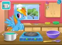 Rainbow Dash cooking M And M cake Screen Shot 3